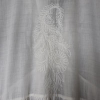 DEVINA Hand Embroidered Pure Cotton Women Long Flared Tunic Dress