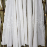DEVINA Hand Embroidered Pure Cotton Women Long Flared Tunic Dress