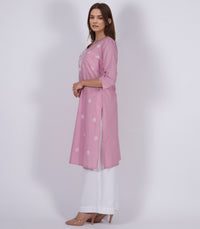 GODAVARI Pure Cotton Hand Embroidered Tie Dye Tunic Dress Kurta: Made to Order/Customizable