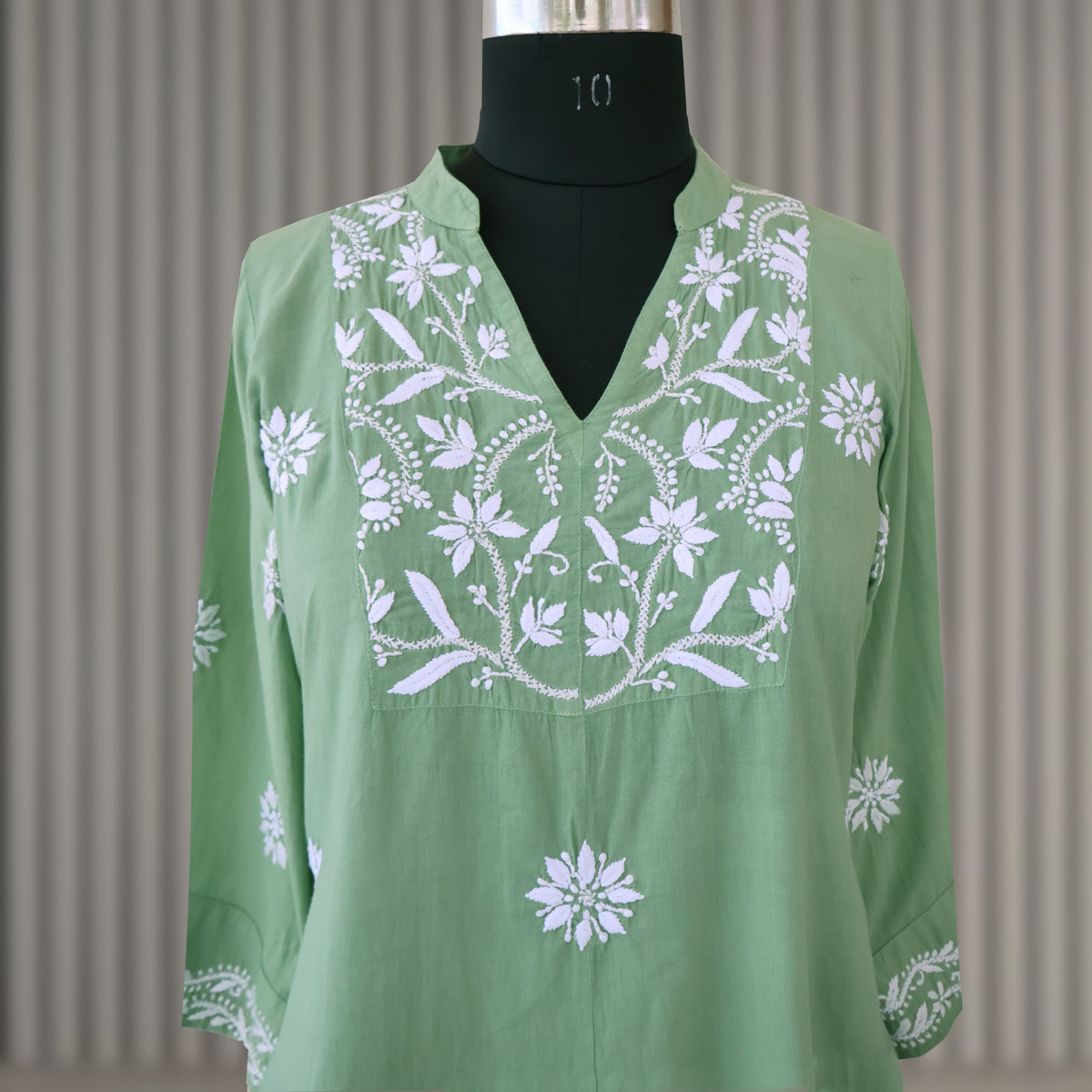 JAIE Pure Cotton Hand Embroidered Tunic Top Kurta
