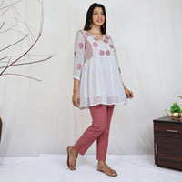 Meghna Georgette Hand Embroidered Tunic