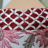 PALLAVI Pure Cotton, Jaipuri Block Print, Hand Embroidered Long Tunic Dress