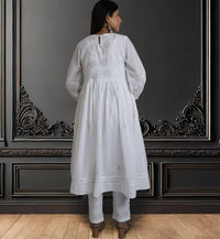 BHAVYA Cotton Hand Embroidered Long Dress, Kurta