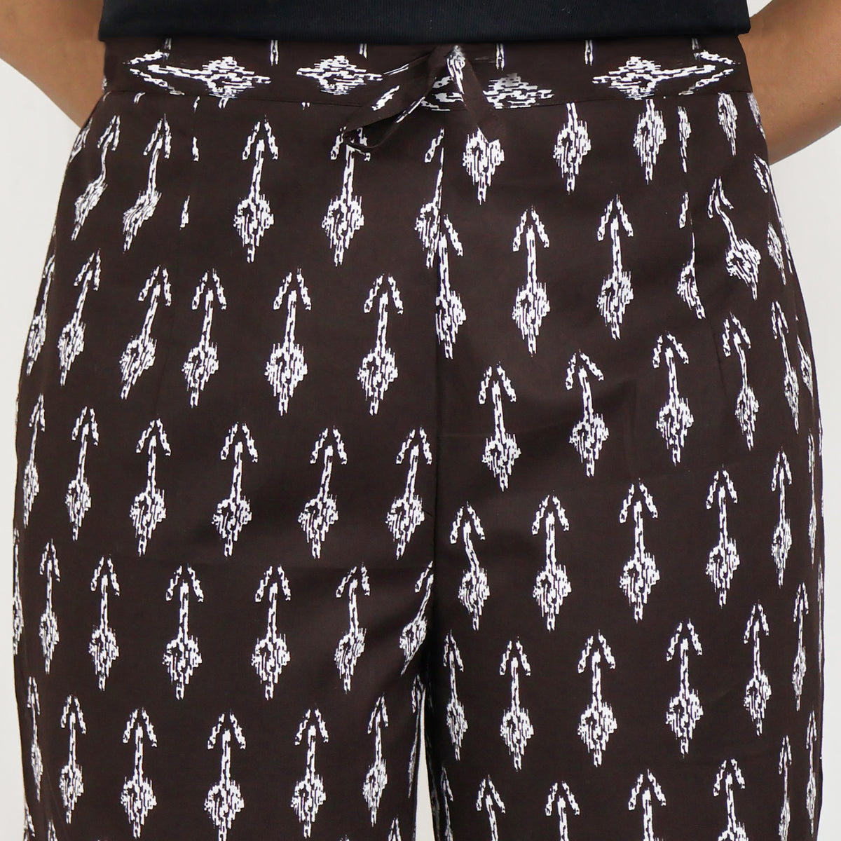 CHITRA Women's Cotton Relaxed Printed Embroidered Pants: Customizable
