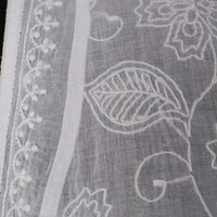 VEDIKA Hand Embroidered Pure Cotton Long Dress Kurta with optional Pants