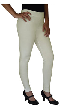 Cotton Spandex, Stretchable, 28in Inseam Regular Length Full Leggings