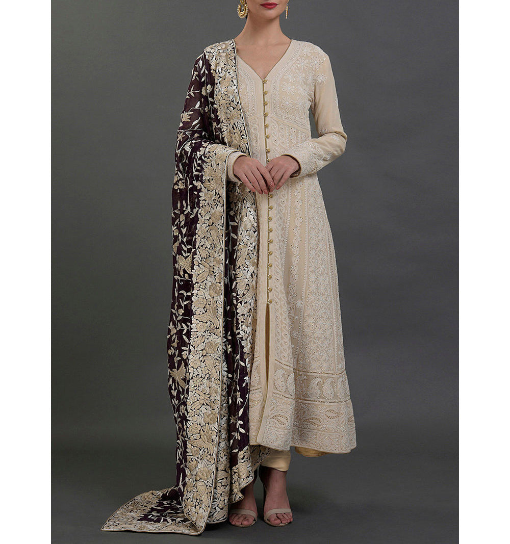 Harini Heavy all over Hand Embroidered Festive Long Kurta, Tunic Dress, Suit set