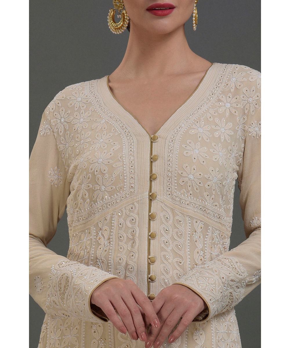 Harini Heavy all over Hand Embroidered Festive Long Kurta, Tunic Dress, Suit set