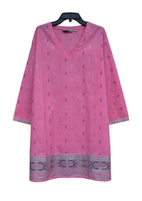 KRITIgold Block Printed Pure Cotton Tunic Top Kurti