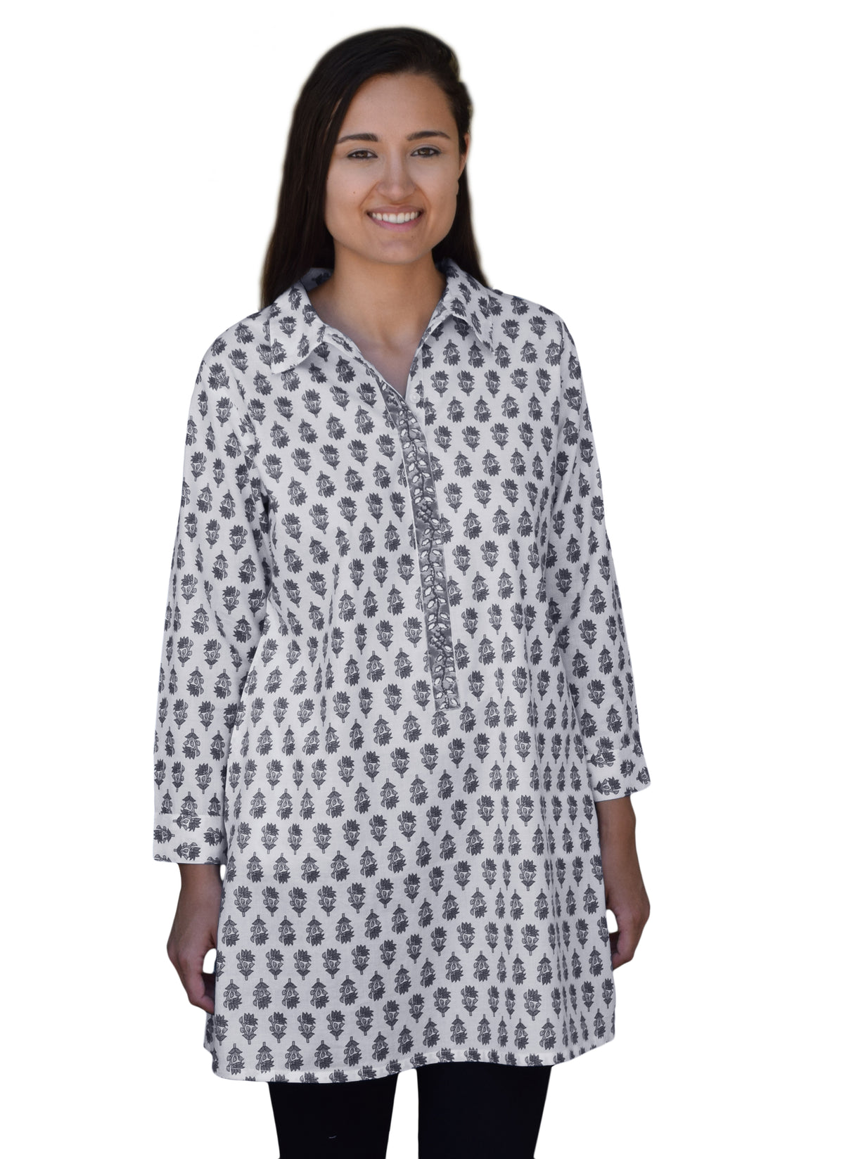 MadhuriMotif Block Print Shirt Tunic