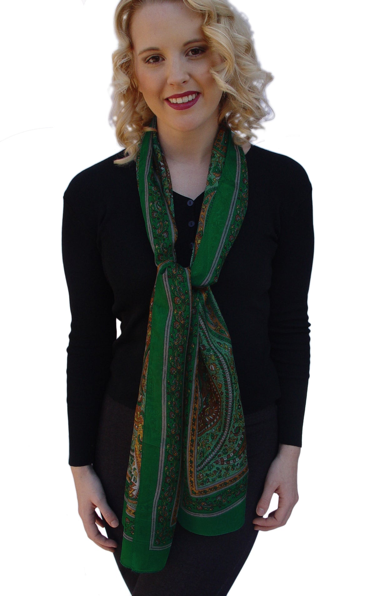 Paisley Silk Printed Scarf