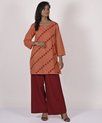 BHAMA Pure Cotton Hand Embroidered Tunic Dress Kurta: Made to Order/Customizable