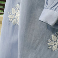 BODHI Hand Embroidered Pure Cotton Long Dress