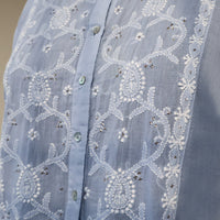 BODHI Hand Embroidered Pure Cotton Long Dress