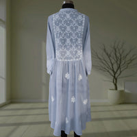 BODHI Hand Embroidered Pure Cotton Long Dress