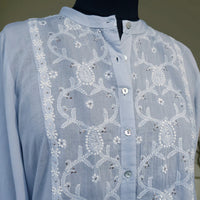 BODHI Hand Embroidered Pure Cotton Long Dress