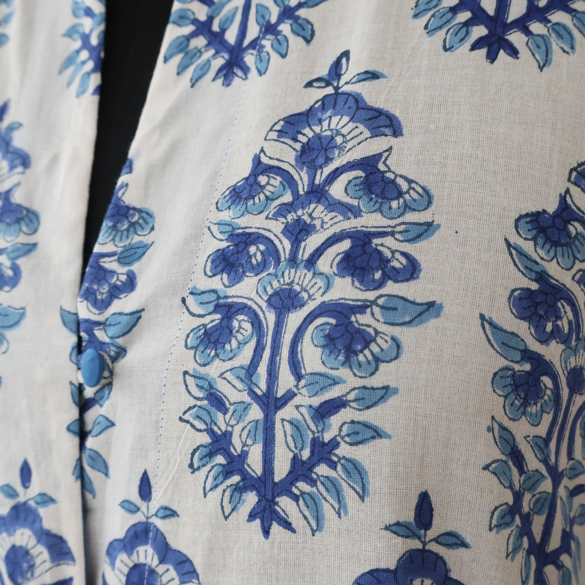 DEVIKA Block Print Pure Cotton Women Long Flared Dress