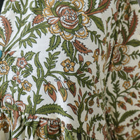 DEVIKA Block Print Pure Cotton Women Long Flared Dress