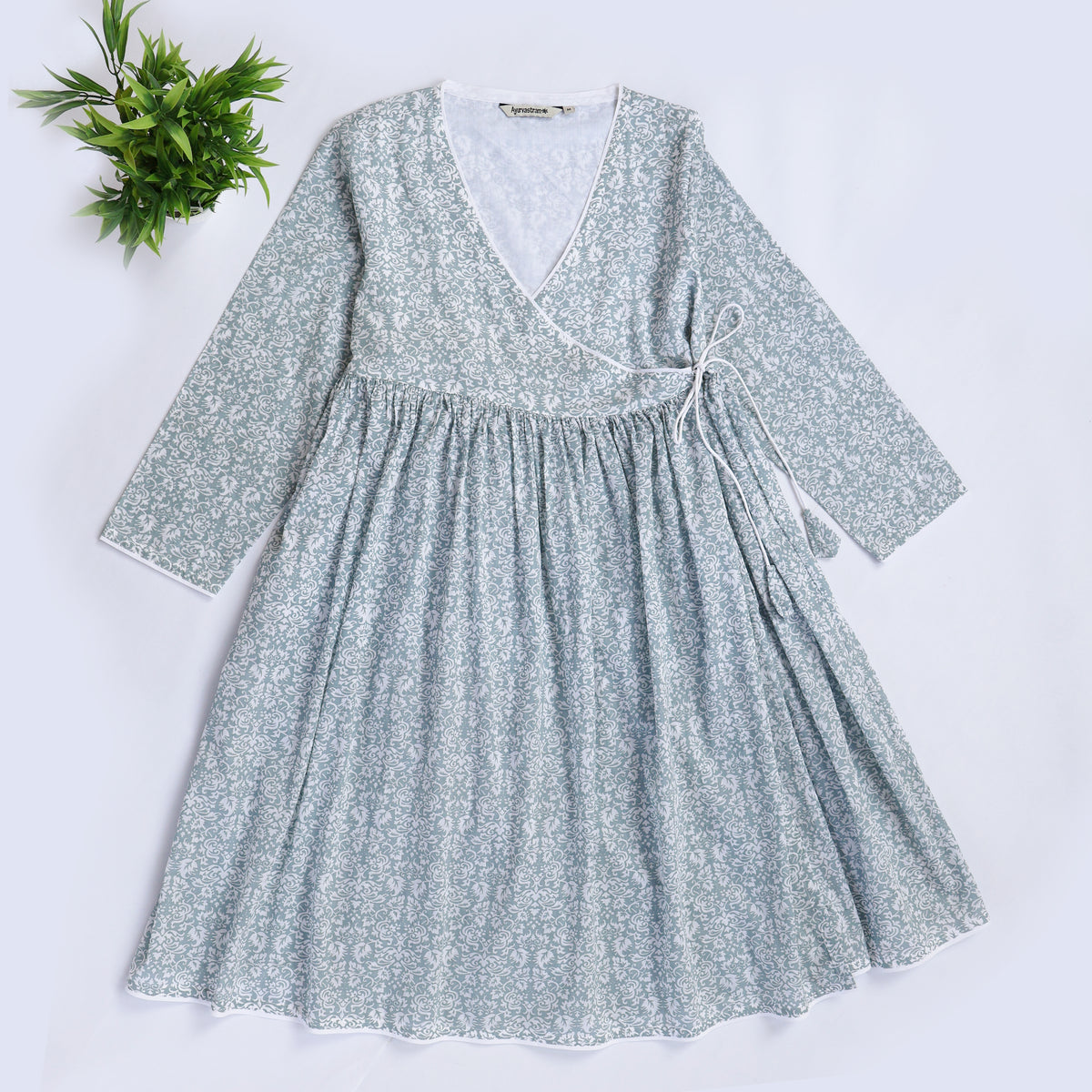 Hiral Pure Soft Cotton Printed Overlap Summer Dress