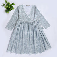 Hiral Pure Soft Cotton Printed Overlap Summer Dress
