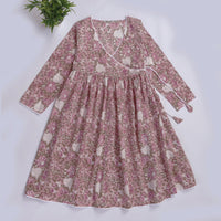 Hiral Pure Soft Cotton Printed Overlap Summer Dress