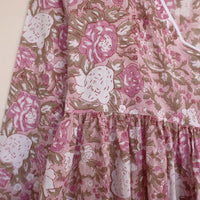 Hiral Pure Soft Cotton Printed Overlap Summer Dress
