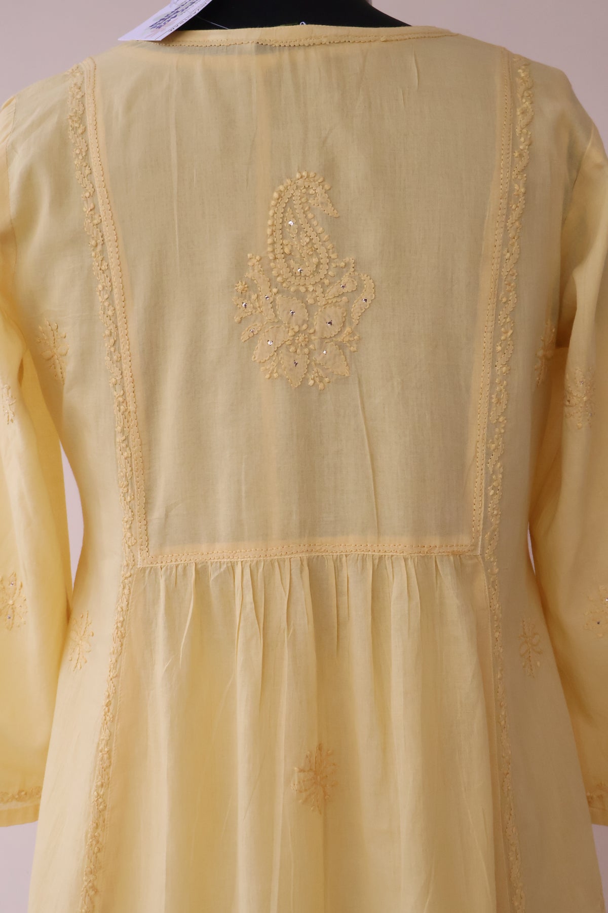 MANIKA Cotton Hand Embroidered Tunic Kurta Dress; Made to Order/Customizable