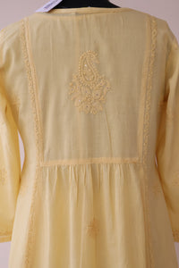 MANIKA Cotton Hand Embroidered Tunic Kurta Dress; Made to Order/Customizable