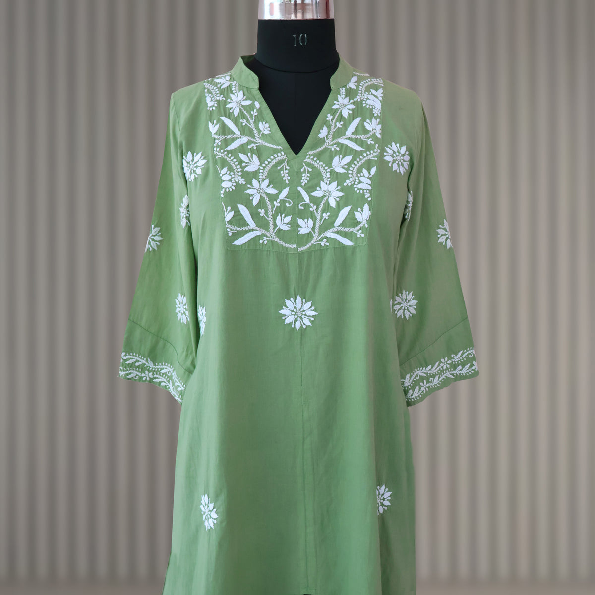 JAIE Pure Cotton Hand Embroidered Tunic Top Kurta