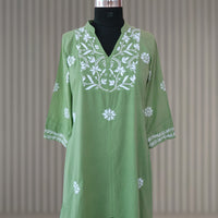 JAIE Pure Cotton Hand Embroidered Tunic Top Kurta
