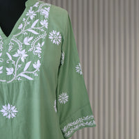 JAIE Pure Cotton Hand Embroidered Tunic Top Kurta