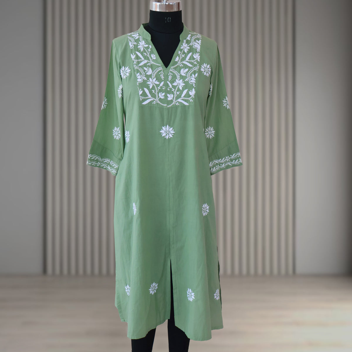 JAIE Pure Cotton Hand Embroidered Tunic Top Kurta