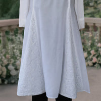 JIYA Hand Embroidered Pure Cotton Long Kurta Tunic Dress
