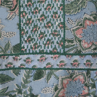 KAAYA Cotton, Jaipuri Block Print with Hand Embroidered Kurta Dress and Pant
