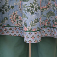 KAAYA Cotton, Jaipuri Block Print with Hand Embroidered Kurta Dress and Pant