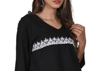 MANU Pure Cotton Hand Embroidered Tunic Top Blouse