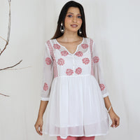Meghna Georgette Hand Embroidered Tunic