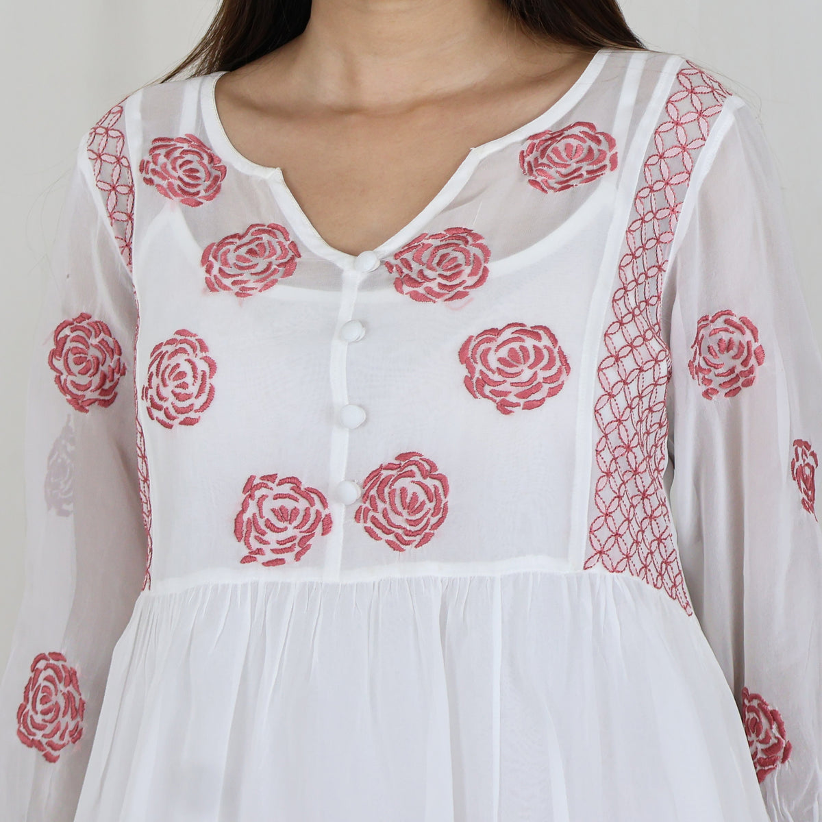 Meghna Georgette Hand Embroidered Tunic