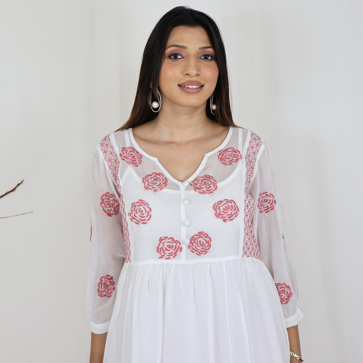 Meghna Georgette Hand Embroidered Tunic