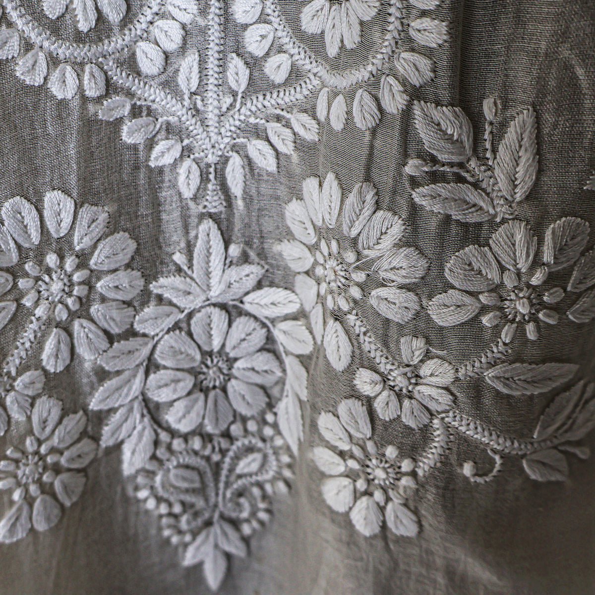 NIMI Chanderi Silk Cotton Hand Embroidered Tunic Dress: Made to Order/Customizable