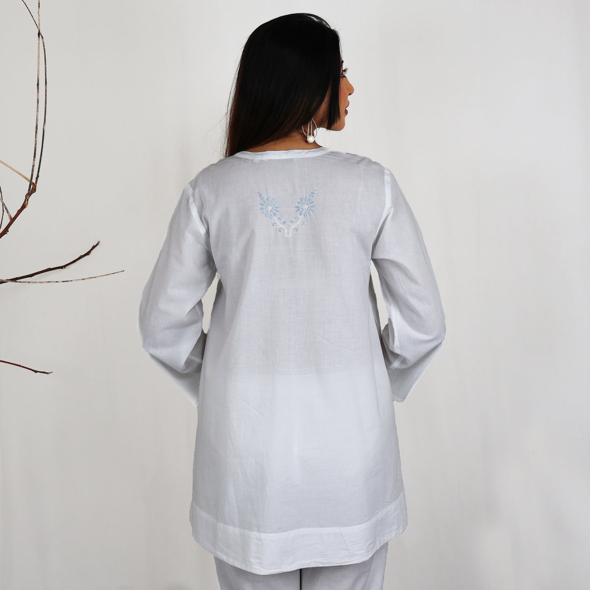 SIMI Pure Cotton Hand Embroidered Tunic Dress