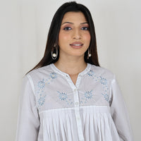 SIMI Pure Cotton Hand Embroidered Tunic Dress