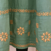 BAANI Cotton Hand Embroidered Long Dress, Kurta: Made to Order/Customizable