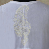 BAANI Cotton Hand Embroidered Long Dress, Kurta: Made to Order/Customizable