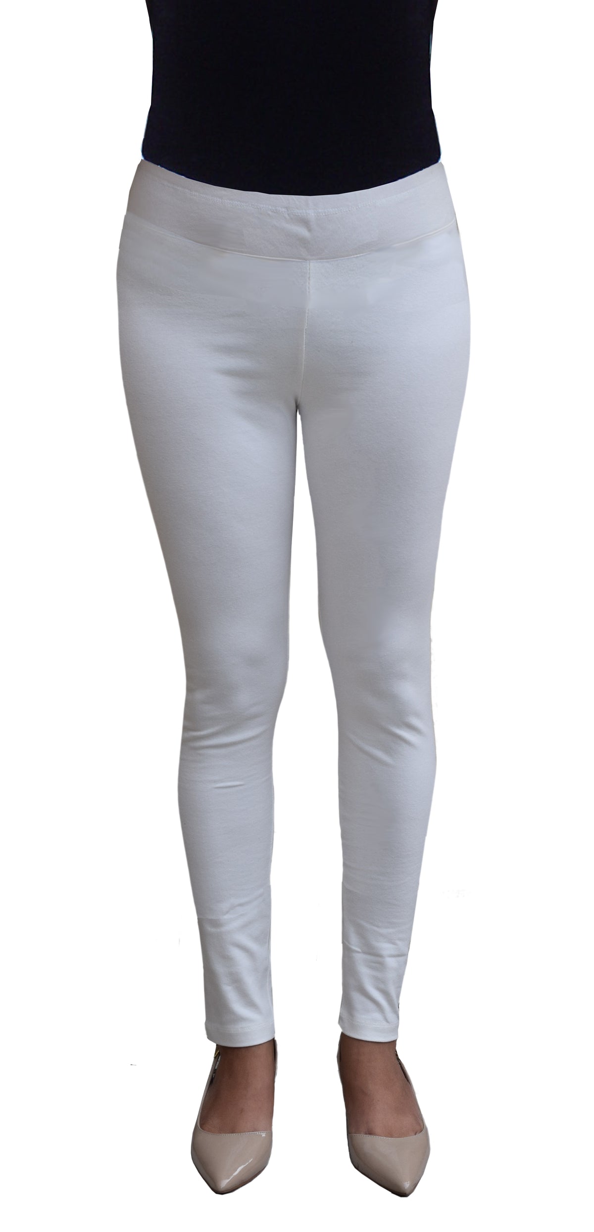 Cotton Spandex, Stretchable, 28in Inseam Regular Length Full Leggings