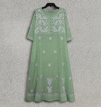 CHANDANI Pure Cotton Hand Embroidered A Line Tunic Dress Kurta: Made to Order/Customizable