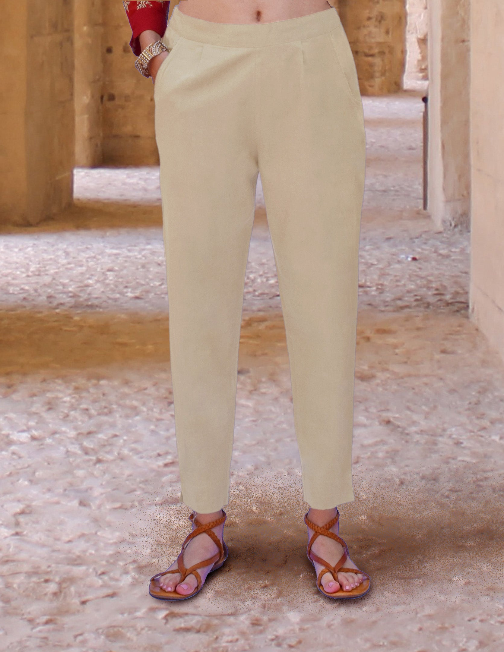 Pakistani Crimson Wedding Shirt Dupatta - Maroon Cigarette Pants