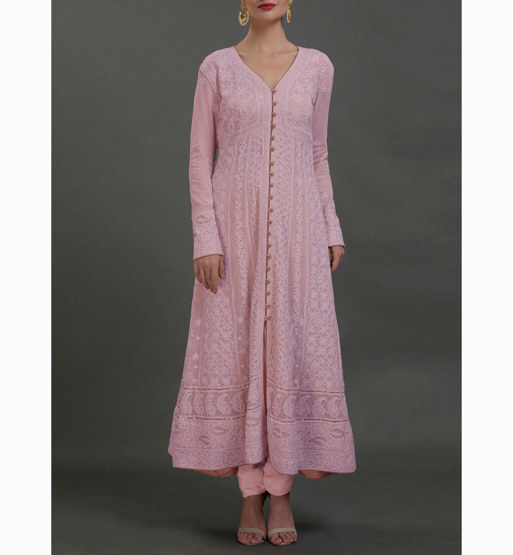 Traditional Linen Silk Pichwai Embroidered Salwar Suit | Kalasheel