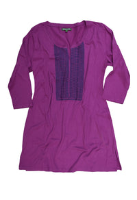 ISHA Embroidered Pure Cotton Jersey Tunic