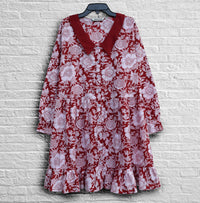 KRISHA Block Print Pure Cotton Tunic Top: Made to Order, Customizable